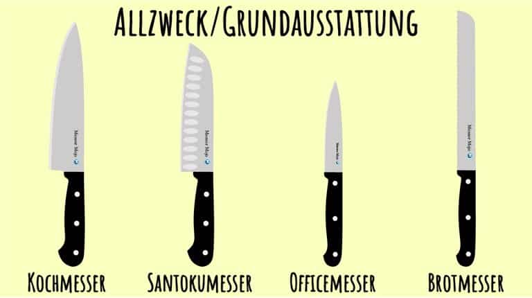 die wichtigsten messer in der kueche welche kuechenmessermesser fuer welchen zweck 1