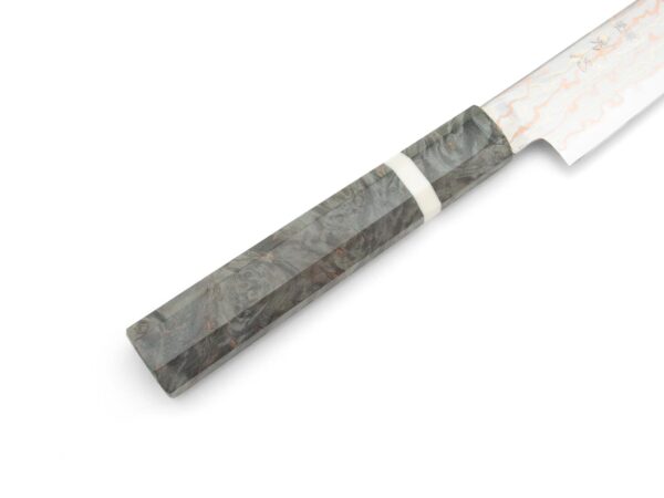 Hatsukokoro Hayabusa B2/S Rainbow Damast Petty (150mm) – Bild 3