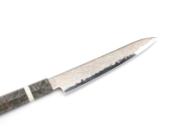 Hatsukokoro Hayabusa B2/S Rainbow Damast Petty (150mm) – Bild 2
