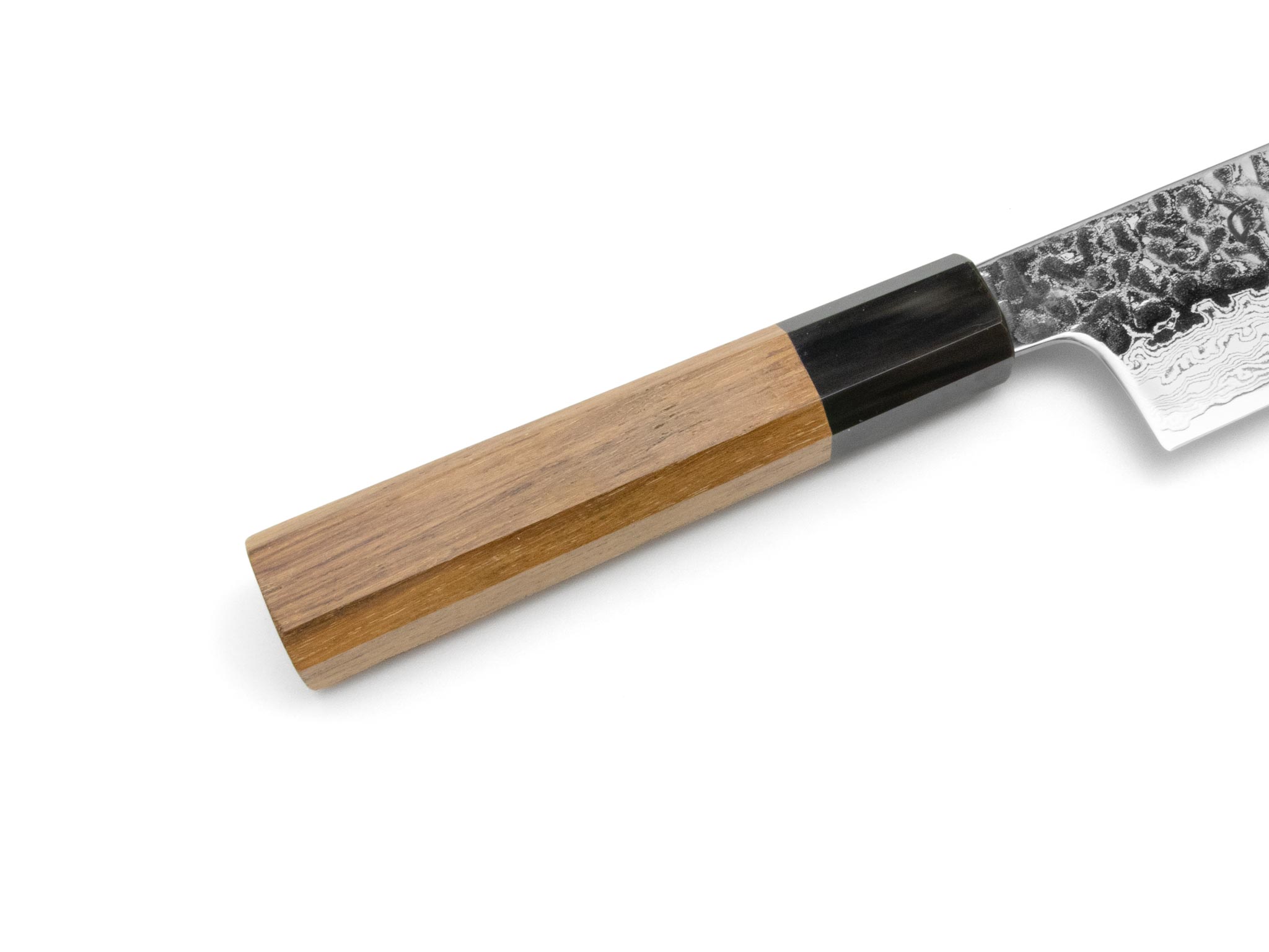 Hatsukokoro Hayabusa VG10 Tsuchime Damast Santoku (180mm) – Bild 3