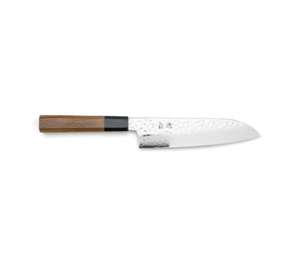 Hatsukokoro Hayabusa VG10 Tsuchime Damast Santoku (180mm)