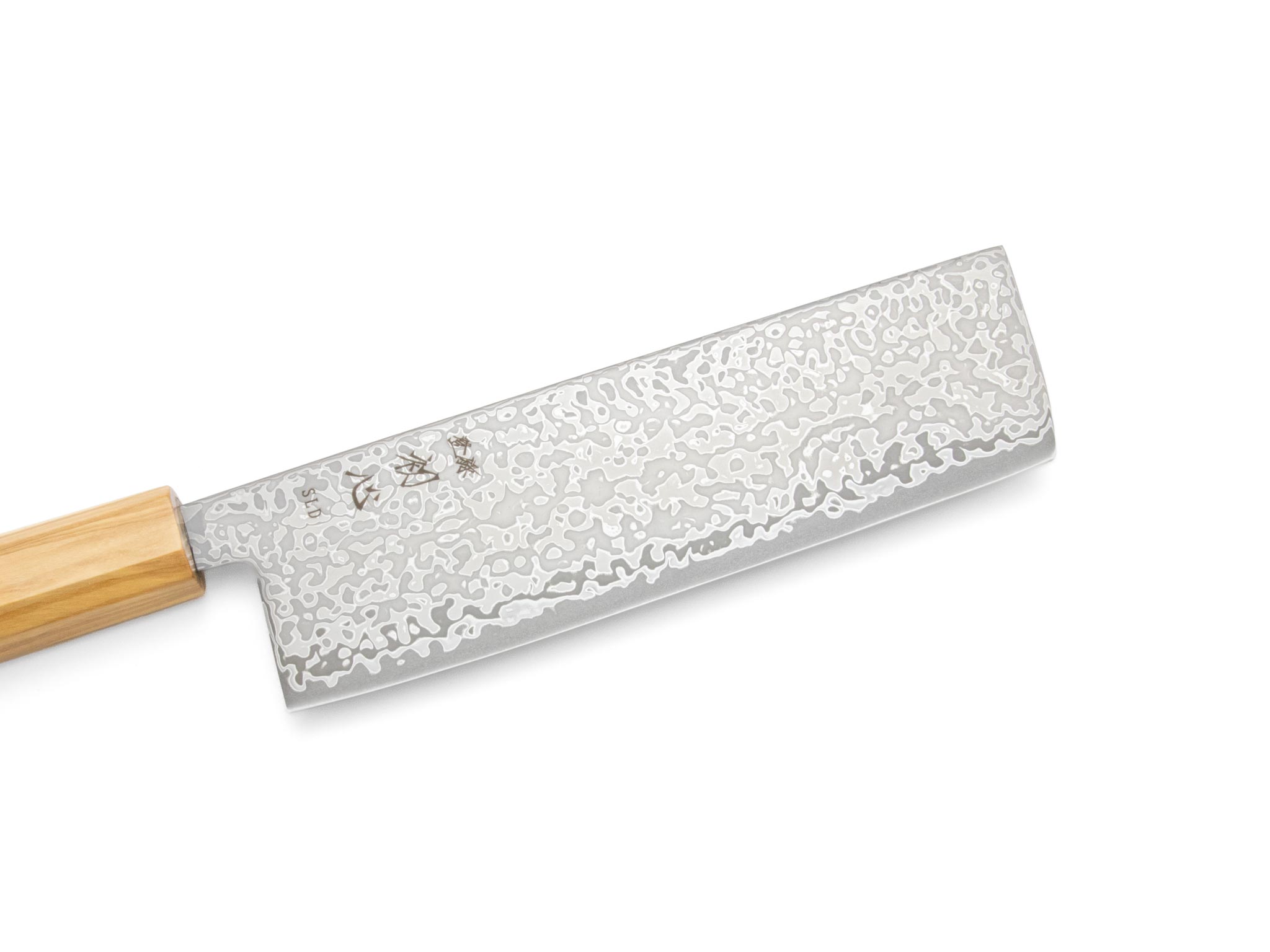 Hatsukokoro Hikari SLD Kurozome Damast Nakiri (160mm) – Bild 2