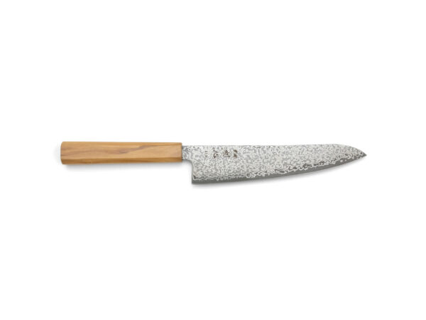 Hatsukokoro Hikari SLD Kurozome Damast Gyuto (200mm)