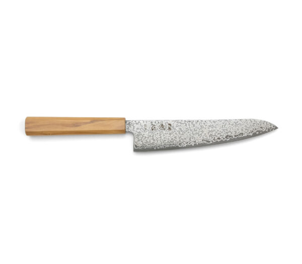 Hatsukokoro Hikari SLD Kurozome Damast Gyuto (200mm)