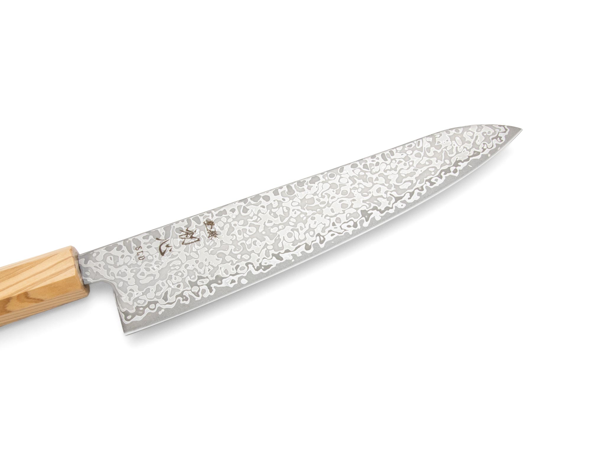 Hatsukokoro Hikari SLD Kurozome Damast Gyuto (200mm) – Bild 2