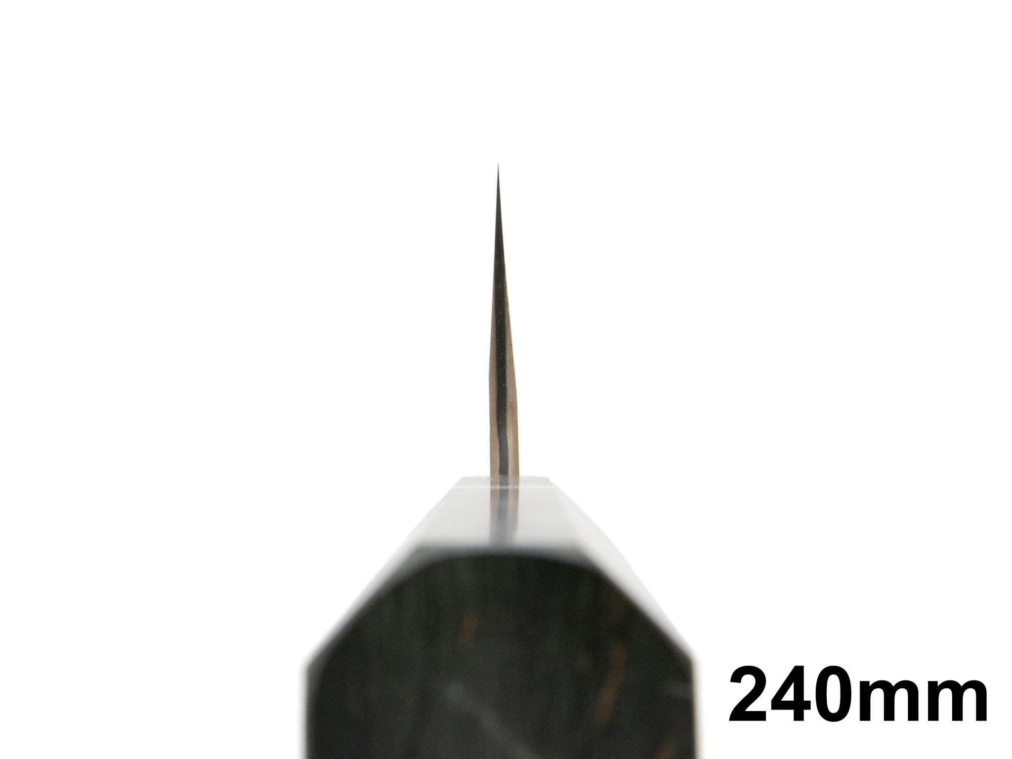 Hatsukokoro x Nigara Irodorie B2/S Rainbow Damast Kurozome Kiritsuke Gyuto (210mm & 240mm) – Bild 2