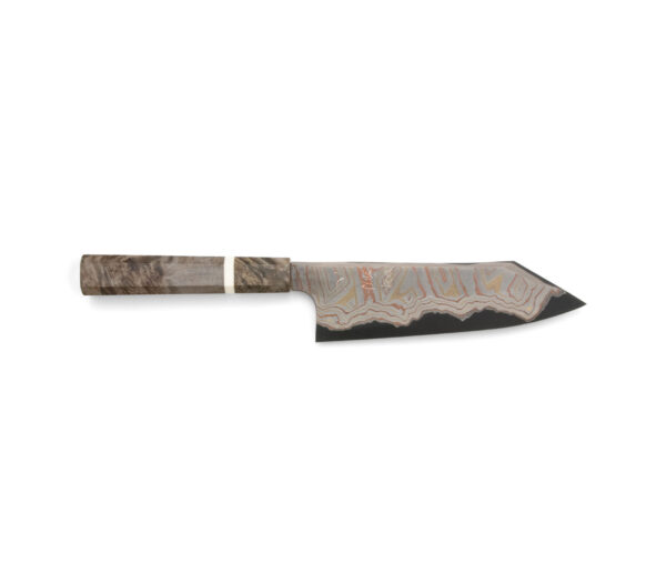 Hatsukokoro x Nigara Irodorie B2/S Rainbow Damast Kurozome Bunka (180mm)