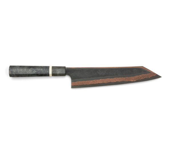 Hatsukokoro x Nigara Yorokobi SLD Rainbow Damast Kuro Kiritsuke Gyuto (240mm)