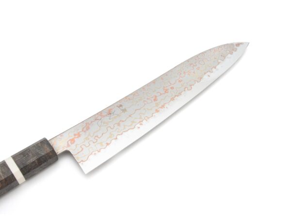 Hatsukokoro Hayabusa B2/S Rainbow Damast Gyuto (210mm) – Bild 2
