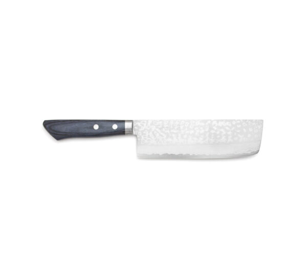 Masutani Sairyu VG10 Damast Nakiri, Blau (165mm) (hohe Klinge)