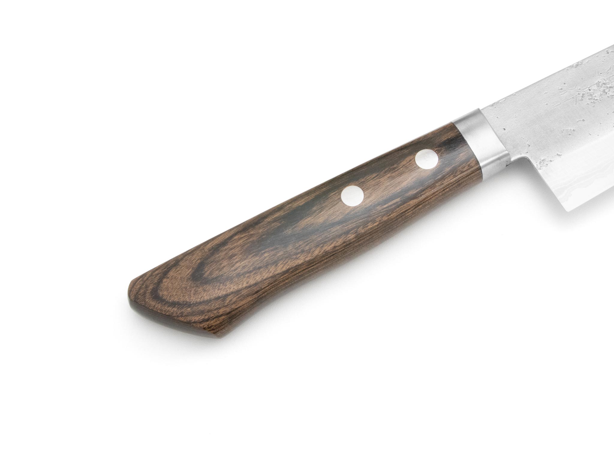 Masutani Sekka VG10 Nashiji-Damast Gyuto (180mm) (Brown) – Bild 3