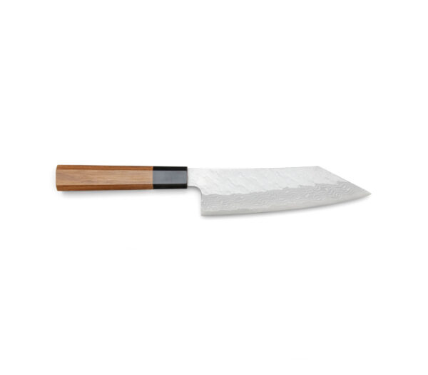 Nigara VG10 Tsuchime-Damast Bunka (180mm) (Teak)