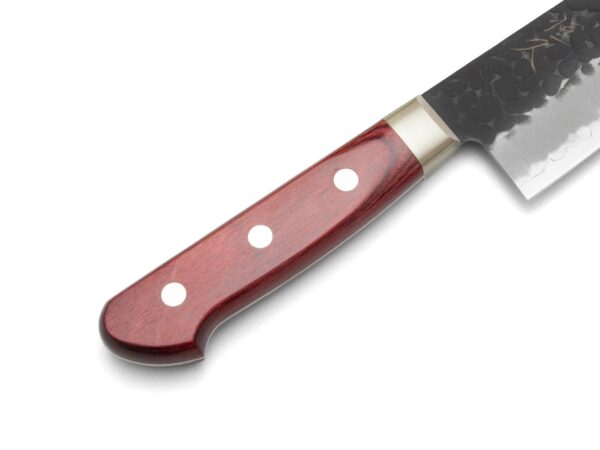 Tsunehisa AS/S Kuro Tsuchime Santoku Red (180mm) – Bild 3
