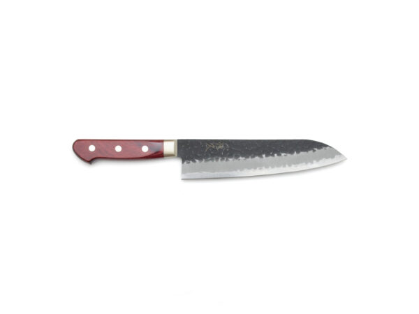 Tsunehisa AS/S Kuro Tsuchime Santoku Red (180mm)