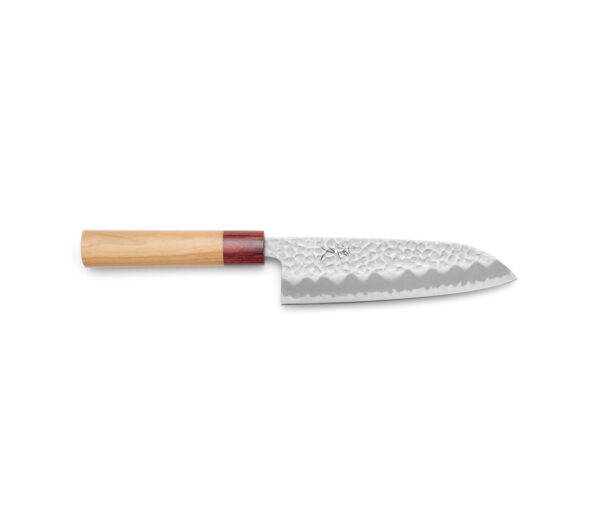 Tsunehisa AS/S Sakura Tsuchime Santoku (165mm) (Carbonstahlkern)