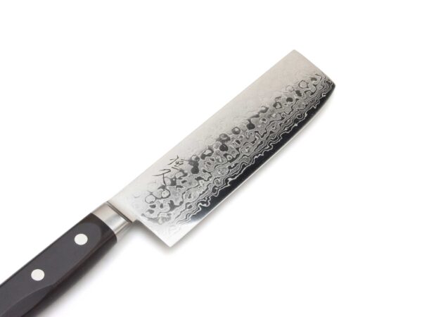 tsunehisa-aus10-45-lagen-damascus-nakiri-side