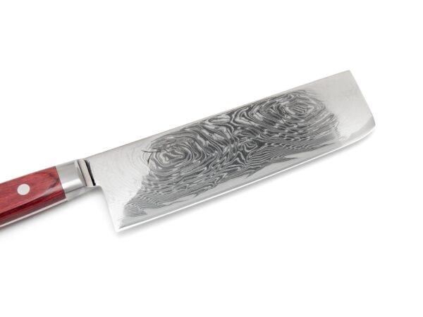 Tsunehisa "Nami" AUS10 Nakiri Damastmesser Red 165mm (Westlich) – Bild 2