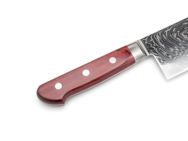 Tsunehisa "Nami" AUS10 Nakiri Damastmesser Red 165mm (Westlich) – Bild 3