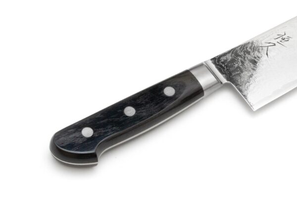 Tsunehisa Nami AUS10 Santoku Damastmesser Black 180mm (Westlich) – Bild 3