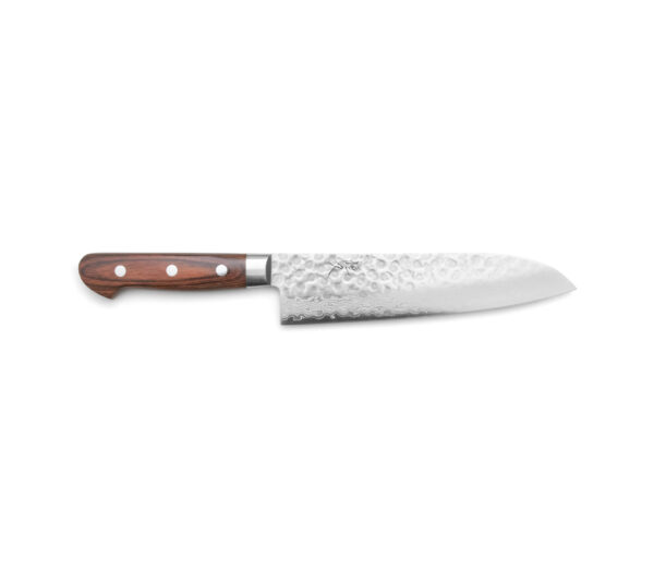 Tsunehisa VG10 Tsuchime-Damast Santoku (180mm)