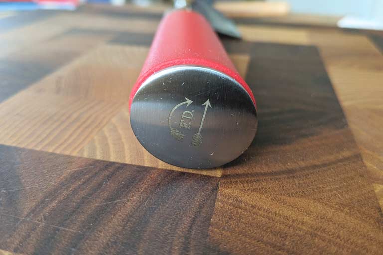 red spirit messer santoku griff oval