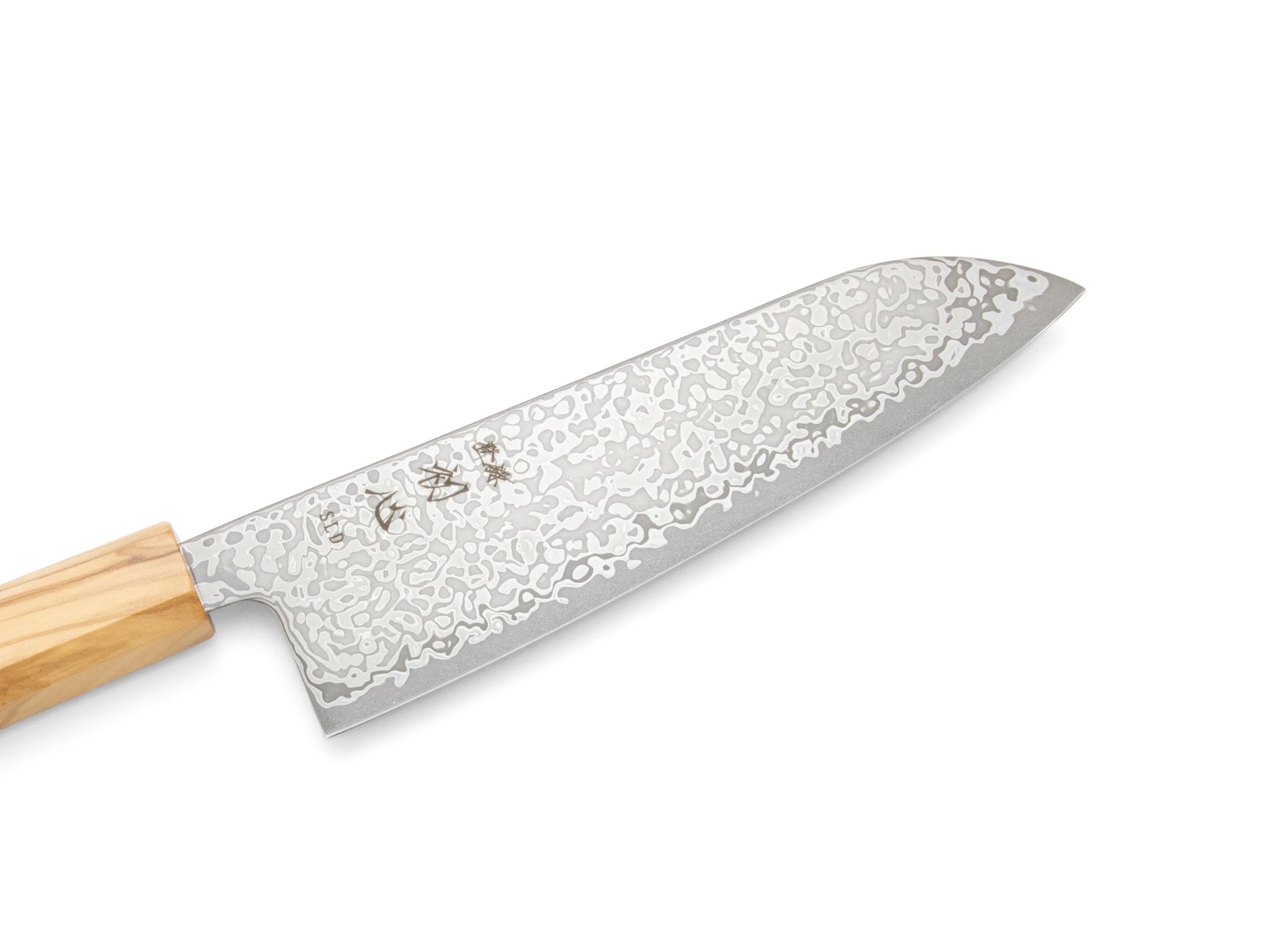 Hatsukokoro Hikari SLD Kurozome Damast Santoku (170mm) – Bild 2