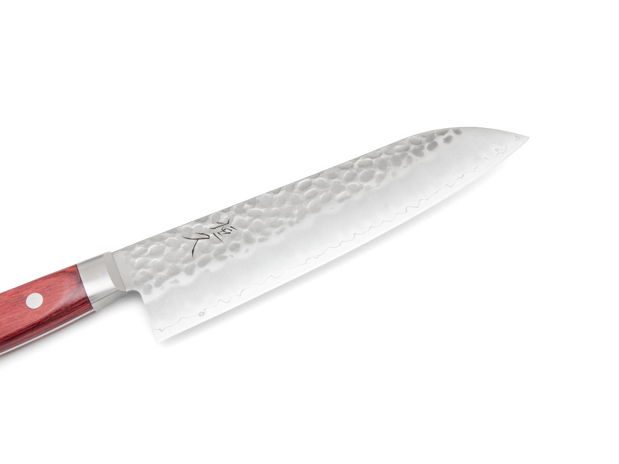 Tsunehisa AUS8 Tsuchime Santoku Red (180mm) – Bild 2