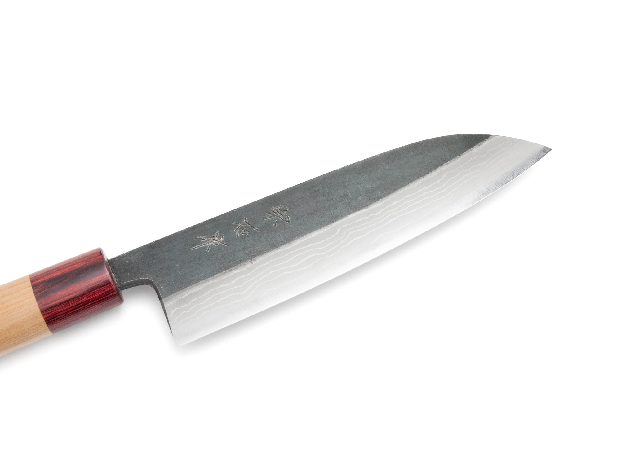 Muneishi Aogami #2 (B2) Kuro Damast Santoku (165mm) – Bild 2