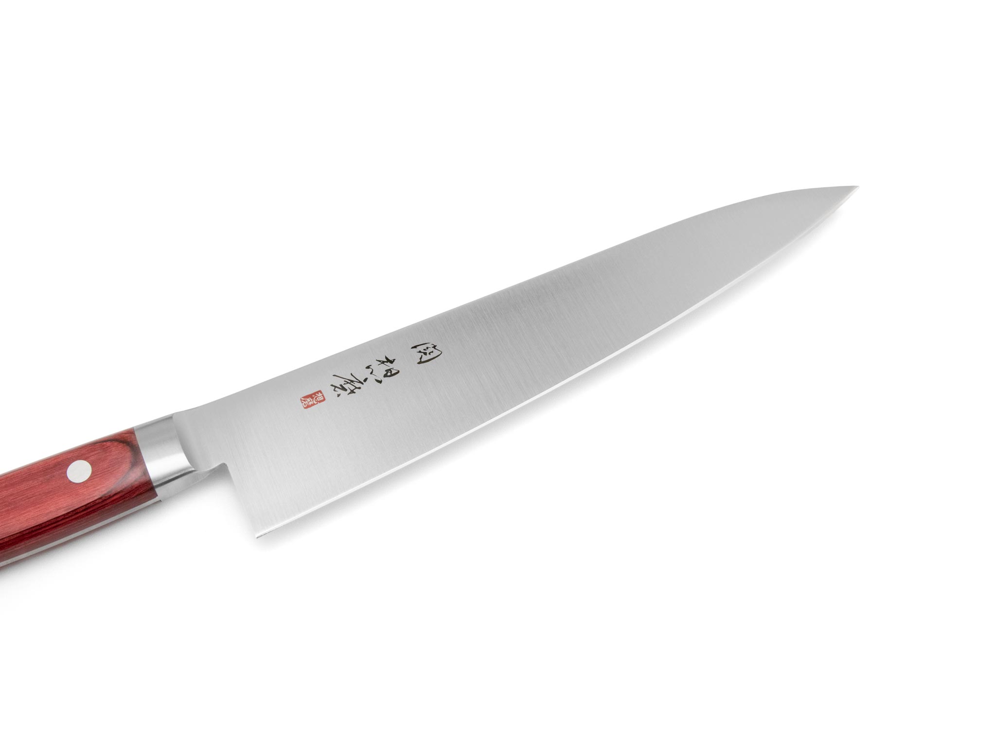 Seki Souma (Fujiwara Kanefusa) FKM Gyuto (180mm, 210mm, 240mm) Wine Red (Edelstahl) – Bild 2